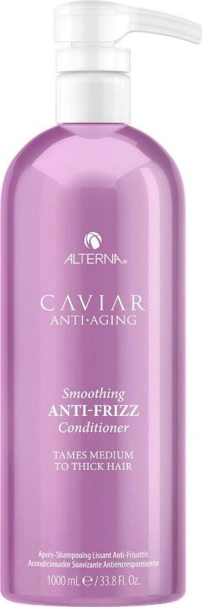 Alternativa de îngrijire a părului Alterna Caviar Anti-Îmbătrânire Cremă de îndreptare a părului fără efect de încărcare, în cantitate de 1000 ml.