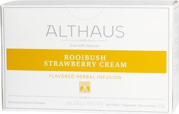 Althaus Althaus - Rooibush Strawberry Cream Deli Pack - Ceai 20 plicuri