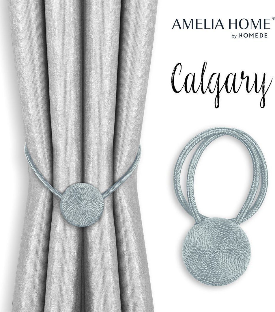 AmeliaHome Agrafe pentru perdele AH CALGARY SILVER 2BUC