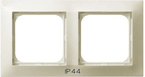 Amprentare conectori dublu cadru pentru IP-44 ecru (RH-2Y / 27)