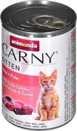 Animonda ANIMONDA Carny Kitten aroma: inimioare de vita si curcan 400g