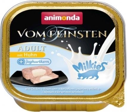 Animonda ANIMONDA CAT 100g V.FEINSTEN MILKY KURA cu tava pentru umplutura iaurt/32