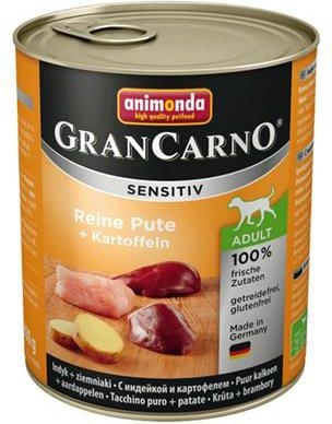 GranCarno Sensitive Turcia & Cartofi 800g