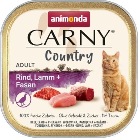 Animonda Kot carny country beef, miel, fazan tava /32 100g
