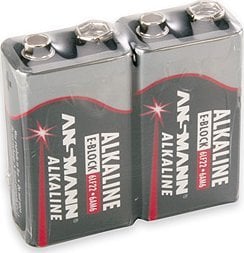 Ansmann 1x2 Ansmann Alkaline 9V-Block linie roșie