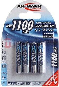 Baterii, acumulatori si incarcatoare - Baterii Ansmann, Ni-Mh, AAA, 1100 mAh, 4 bucati