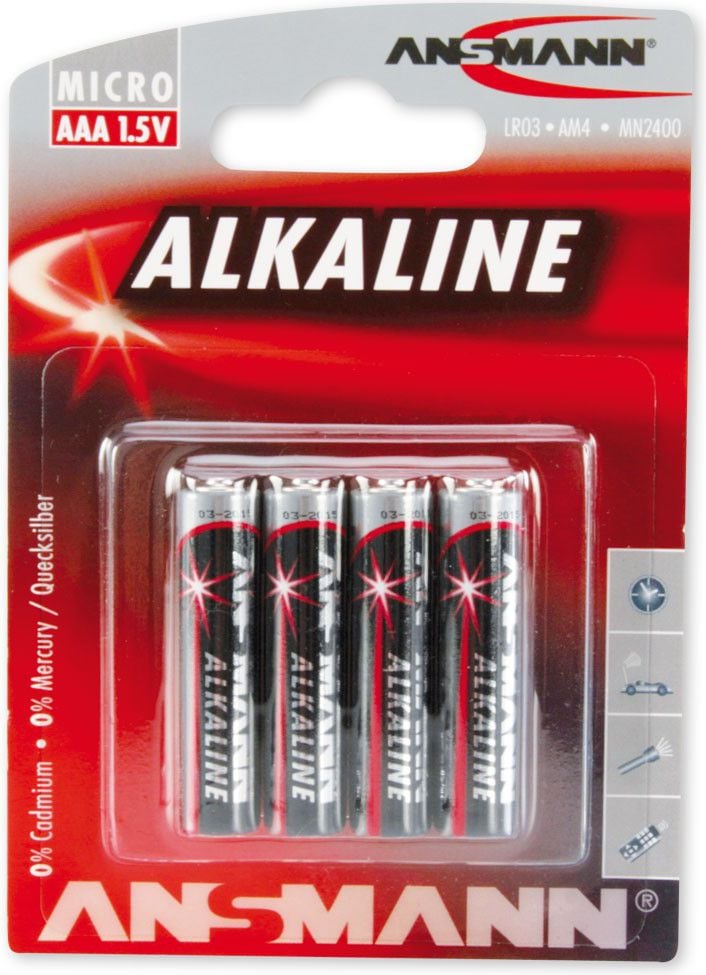 Baterie, Blister 4xAAA, 1.5V (5015553)