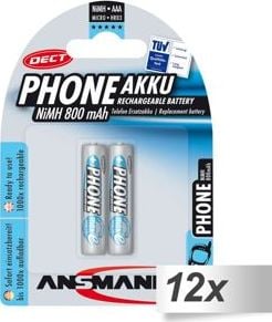 Ansmann Baterie Telefon AAA / R03 800mAh 24 buc.