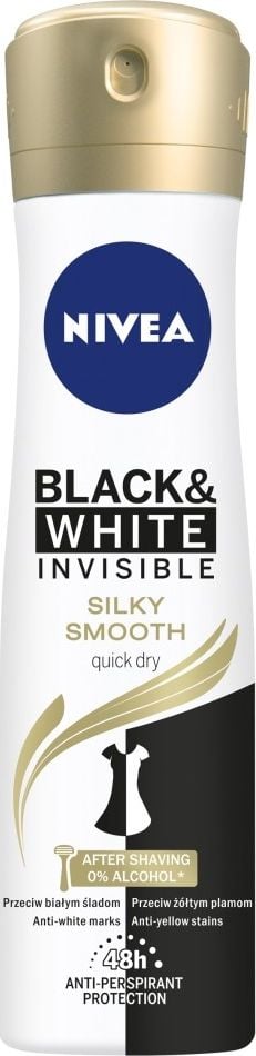 Antiperspirant, Nivea, Black&amp;White Invisible Silky Smooth, 150 ml