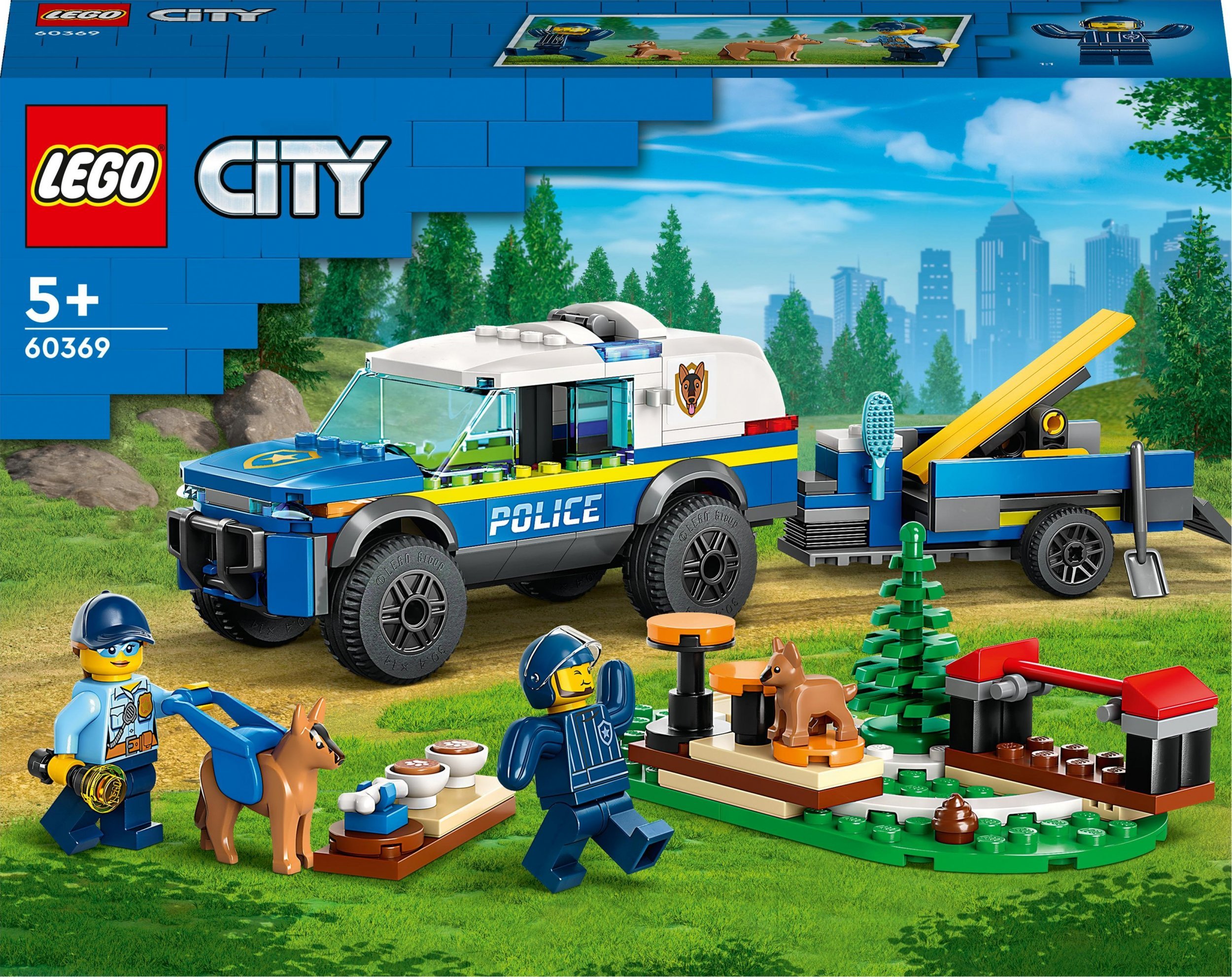 Antrenamentul câinilor de poliție de câmp LEGO City (60369)