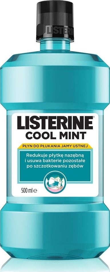 Apa de gură Listerine Cool Mint 500 ml,Curăţare
