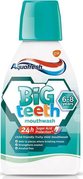 Apa de gura copii, Aquafresh, My Big Teeth, +6ani, 300ml,Fara alcool,Curăţare