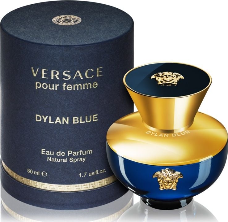 Apa de parfum Versace, New Dylan Blue Pour Femme, Femei, 50 ml