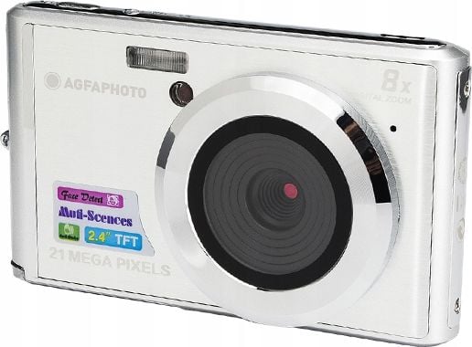 Aparate foto compacte - Aparat cyfrowy AgfaPhoto DC5200 srebrny
