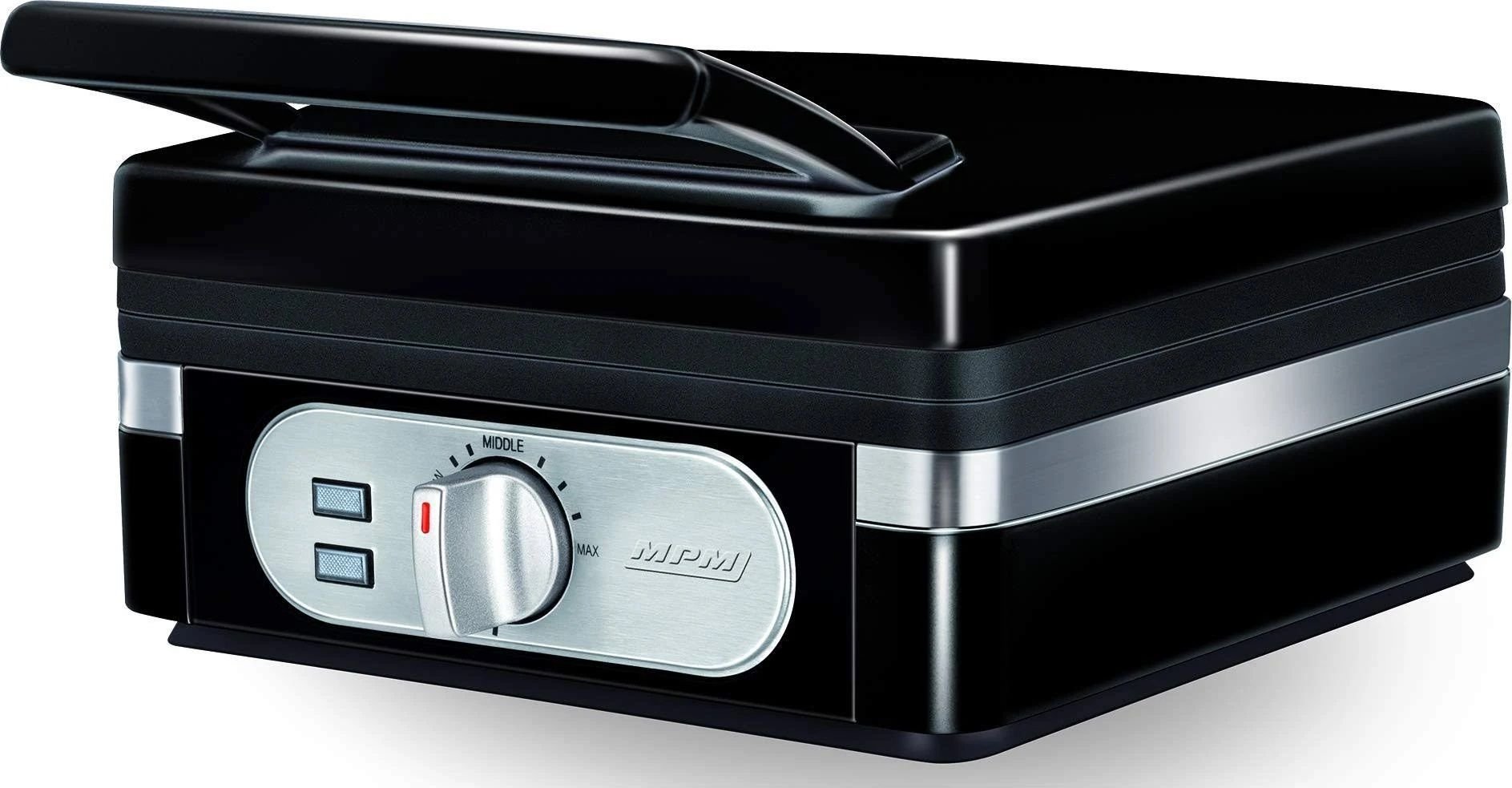 Aparat de preparat waffle/ vafe MPM MGO-24,1400 wati,termostat reglabil,negru