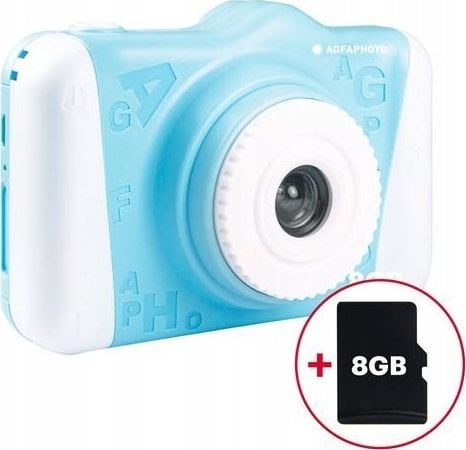 Aparate foto compacte - Aparat foto digital AgfaPhoto Agfaphoto Cam 2 Camera Baby Camera digitala 12mp + card 8gb / Albastru