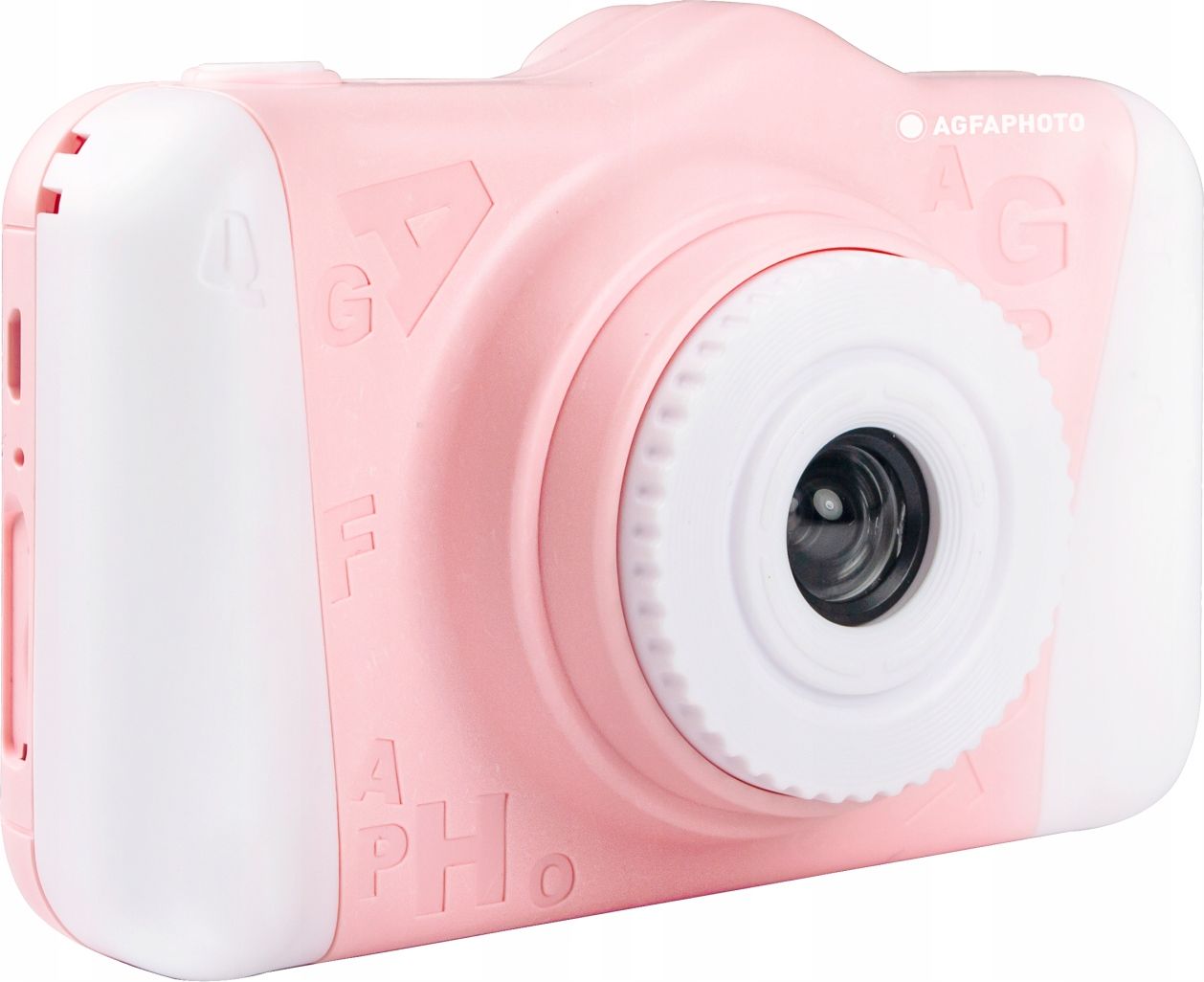 Aparat foto digital compact cu o camera video pentru copii Agfa, roz