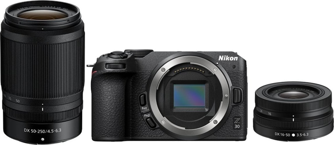 Aparat Nikon Aparat cyfrowy Nikon Z30 + 16-50 mm f/3.5-6.3 + 50-250 mm f/4.5-6.3 - Zapytaj o festiwalowy rabat!