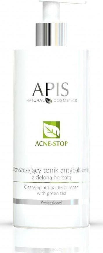 APIS Acne-Stop Cleansing Antibacterial Toner Tonic antibacterian demachiant cu ceai verde 500ml