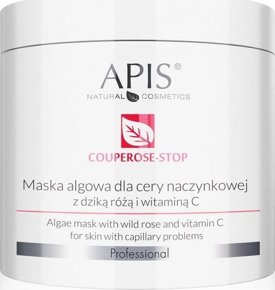 APIS APIS Couperose-Stop Algae Mask masca de alge pentru piele de couperose cu trandafir salbatic si vitamina C 200g