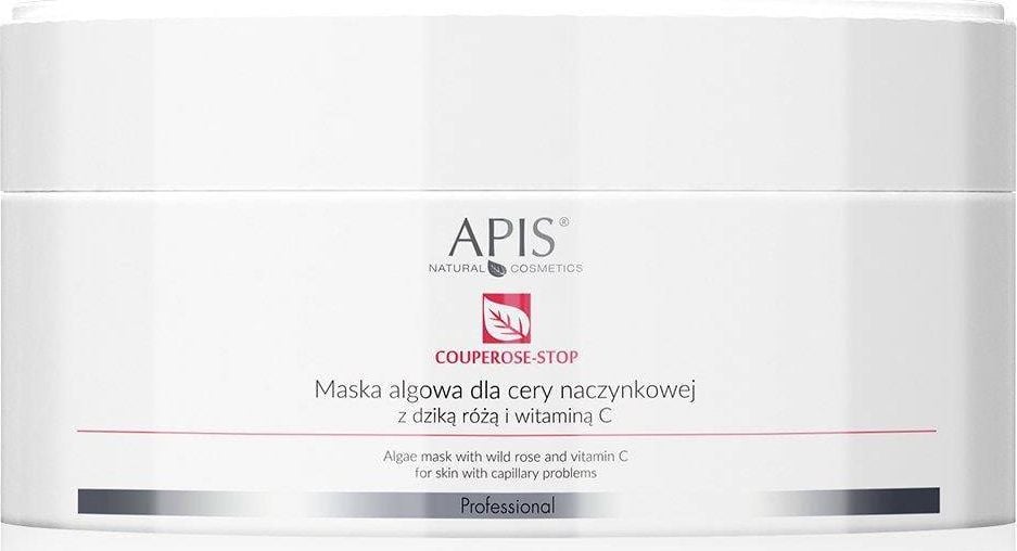 Masca de fata APIS Couperose-Stop, alge pentru piele vasculara cu trandafir salbatic si vitamina C ,100g
