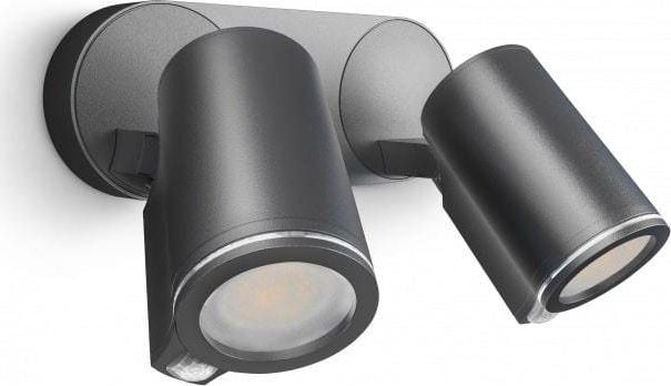 Aplică Steinel Corp de iluminat LED 15W Spot DUO Connect cu senzor antracit (ST058654) - Steinel