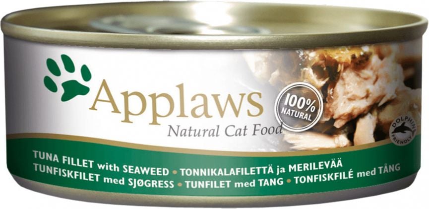 Hrana umeda pentru pisici, Applaws, File Ton si Alge Marine, conserva 70 g
