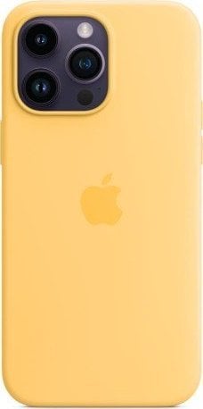 Husă din silicon Apple Apple iPhone 14 Pro Max cu MagSafe - Galben pal