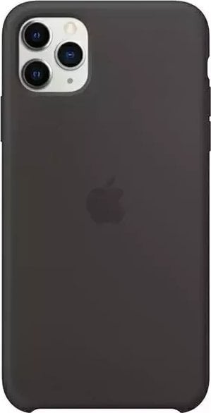 Husa Apple Apple MX002ZE/A iPhone 11 Pro Max negru/negru Husa din silicon Kryt pro