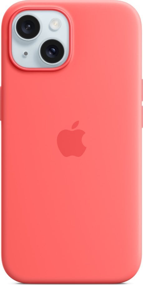 Apple Etui silikonowe z MagSafe do iPhonea 15 - guawa