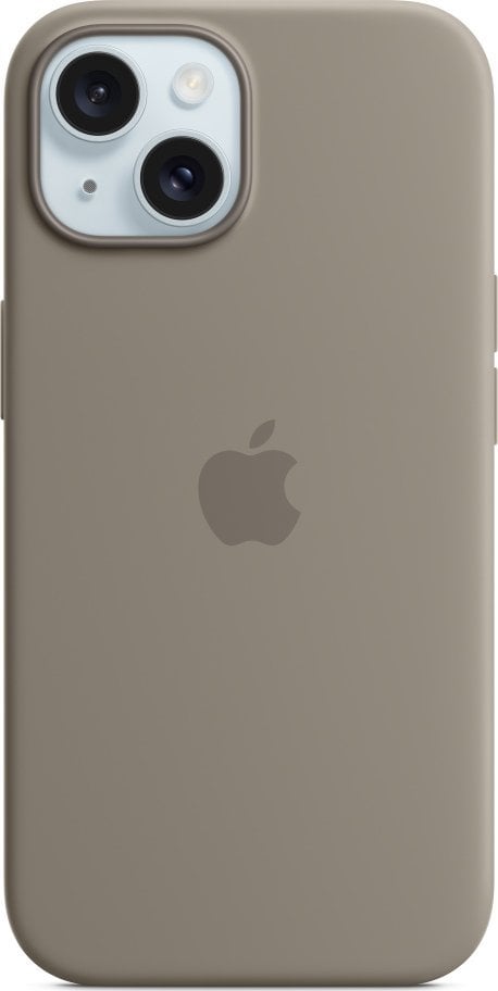 Apple Etui silikonowe z MagSafe do iPhonea 15 - popielaty bršz