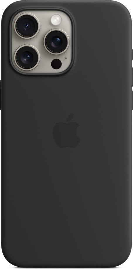Apple Etui silikonowe z MagSafe do iPhonea 15 Pro Max - czarne