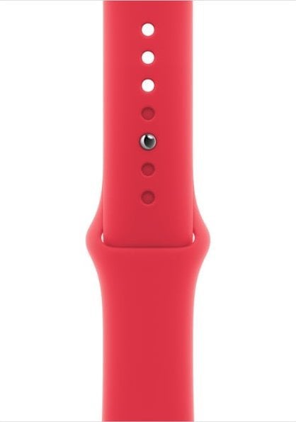 Apple Pasek sportowy z edycji (PRODUCT)RED do koperty 45 mm - rozmiar S/M