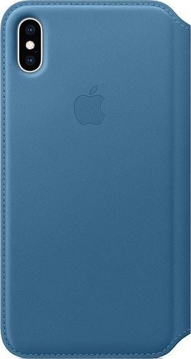 Husa Folio din piele Apple iPhone XS Max - Gri Albastru - MRX52ZM/A