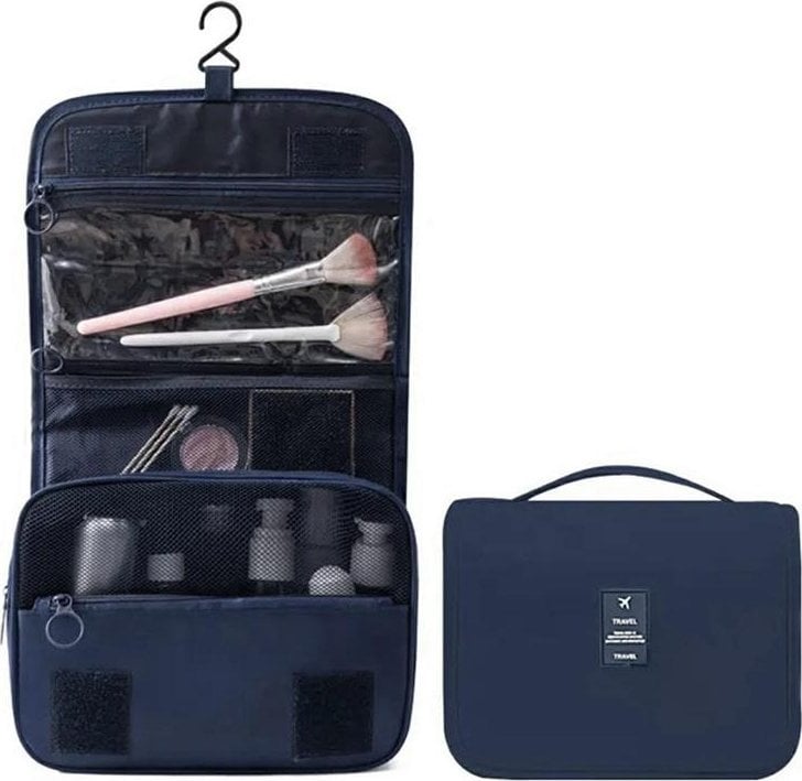 Rolați valiza de călătorie pliabilă albastră de la Aptel Zijana Cosmeticiană din poloneză, model BQ59A.