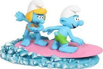 Decor pentru acvariu Surfers The Smurfs Aqua Della, Ebi, 15,9x8,2x8,9cm