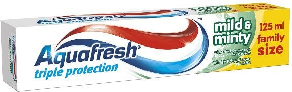 Pasta de dinti, Aquafresh, Mild &amp; Minty, 125ml