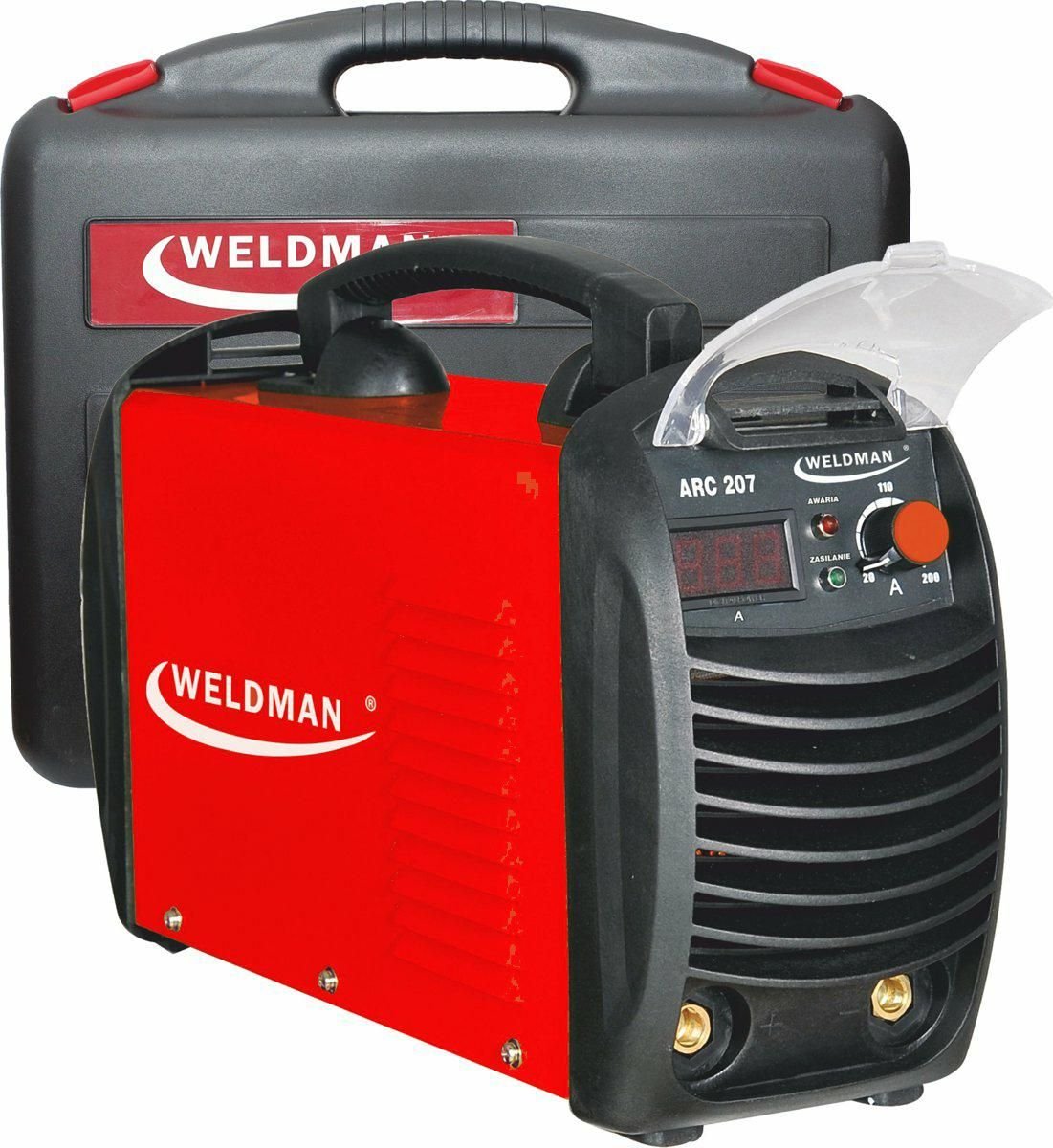 ARC WELDER INVERTER WELDMAN-207 / PLASTIC CASE D103014