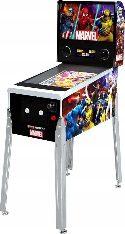 Arcade1UP Pinball / Flipper Fliper Slot Machine Console / 10in1 / Marvel