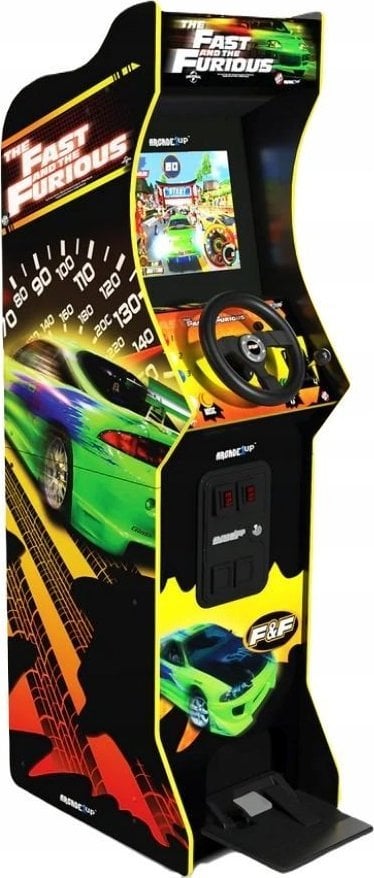 Nintendo - Arcade1UP Slot Machine Retro Consolă pentru mașină + Volan / Arcade1Up / The Fast & The Furious / The Fast & The Furious