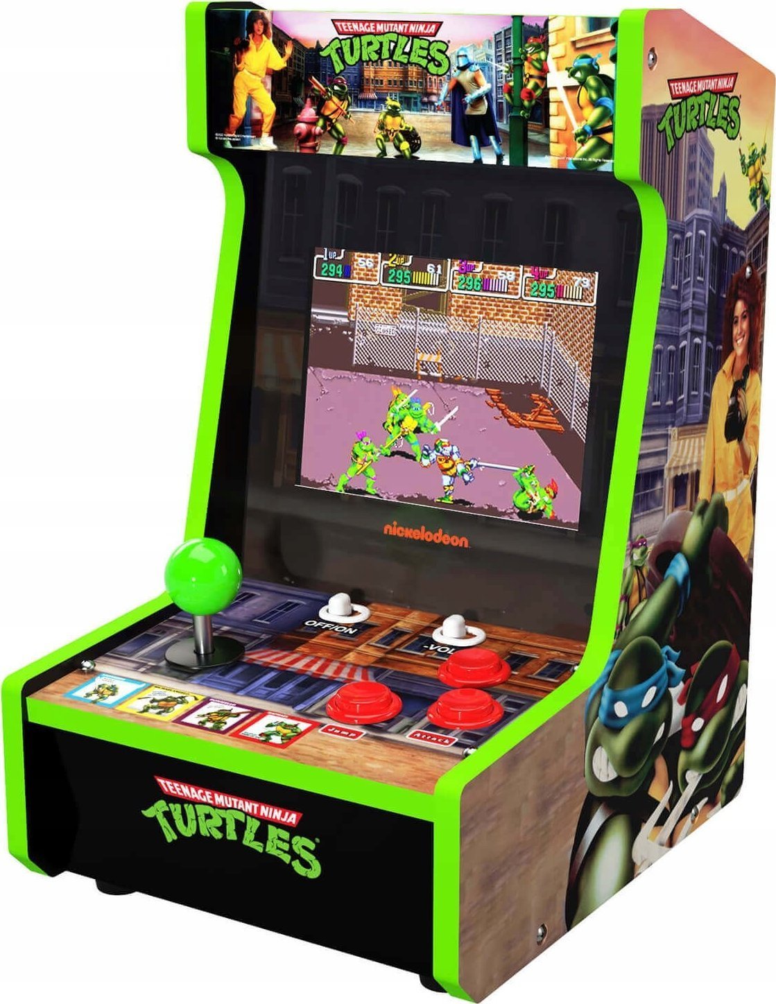 Arcade1UP Standing Arcade Retro Console Arcade1up 2in1 / 2 Games / Ninja Turtles