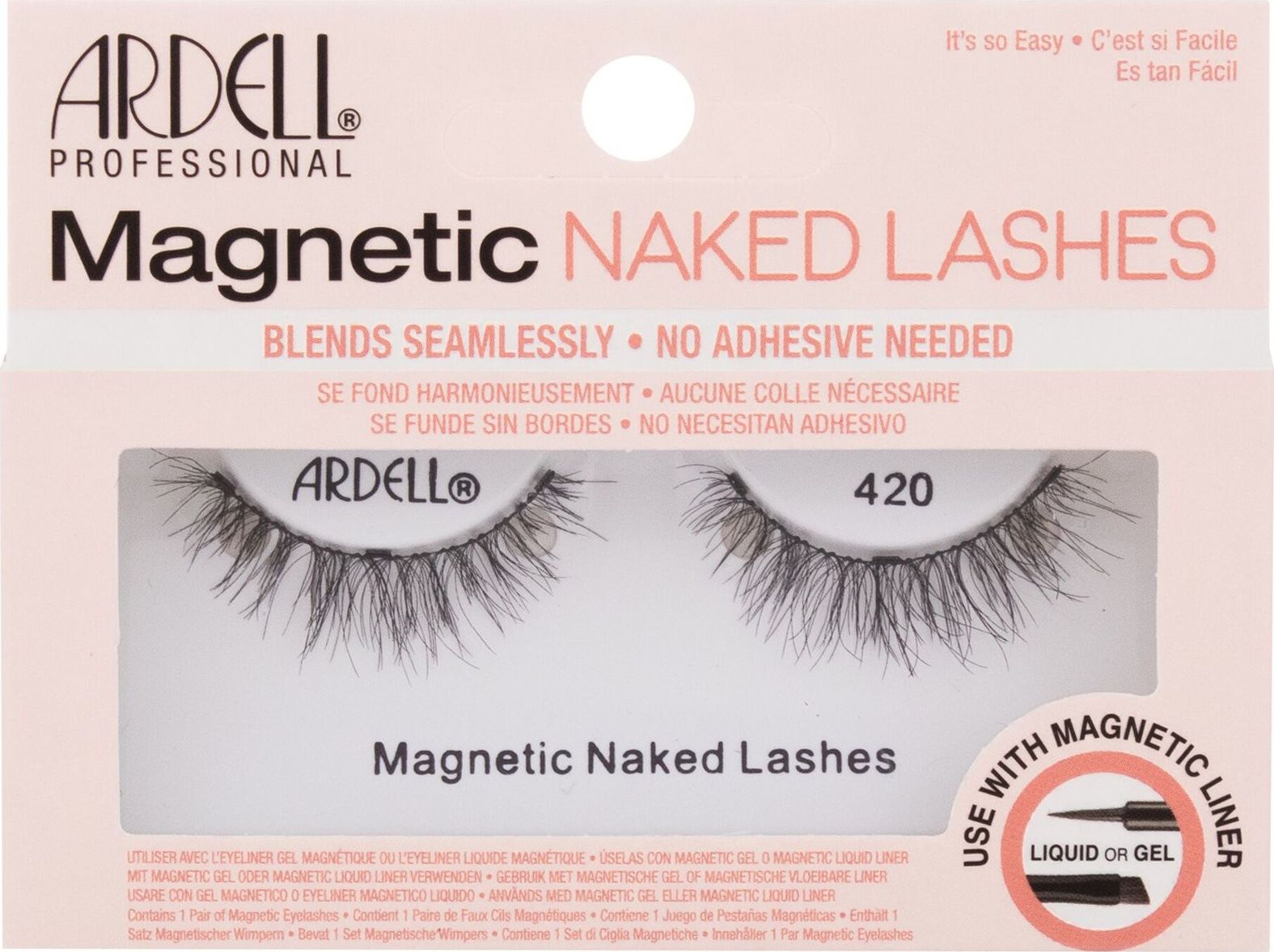 Ardell Magnetic Naked Lashes 420 Gene false ,1buc, Negru