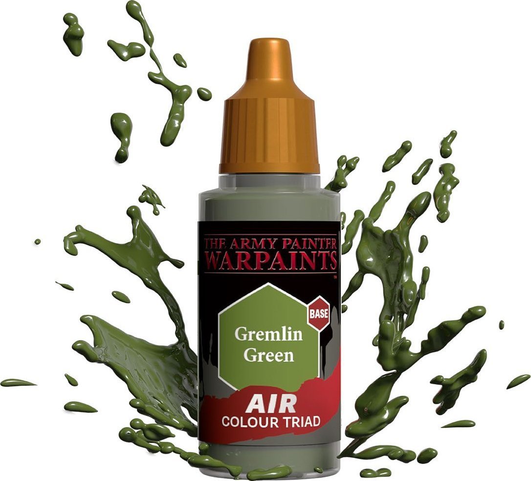 Vopsea Warpaints Air, The Army Painter, Pentru miniaturi, Gremlin Green, 18 ml