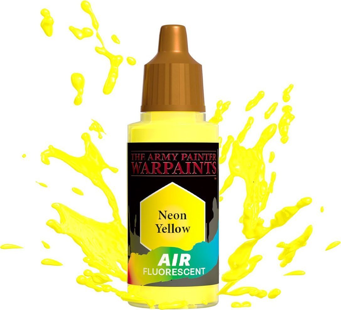 Vopsea Warpaints Air, The Army Painter, Pentru miniaturi, Fluorescent Neon Yellow, 18 ml