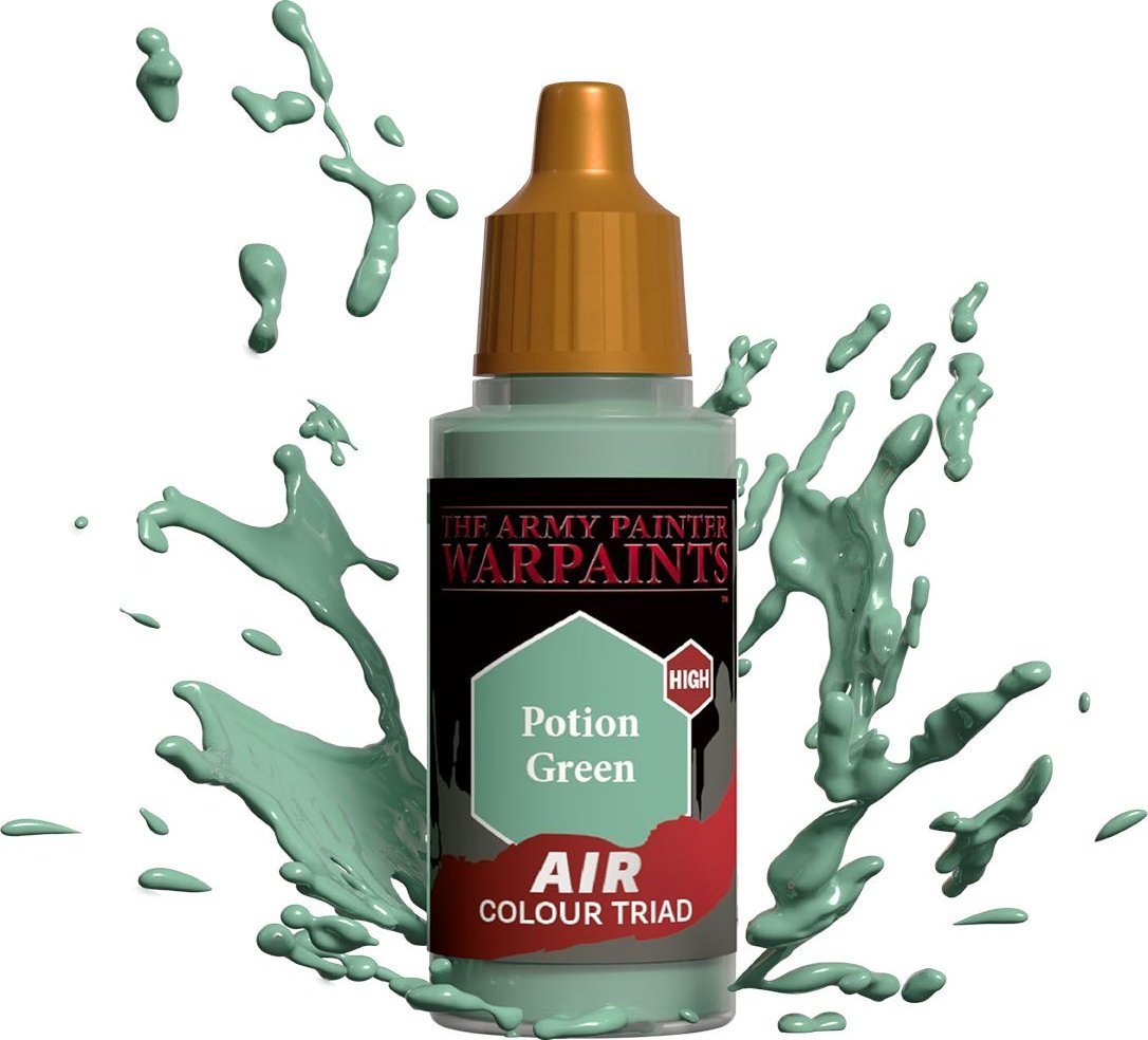 Vopsea Warpaints Air, The Army Painter, Pentru miniaturi, Potion Green, 18 ml