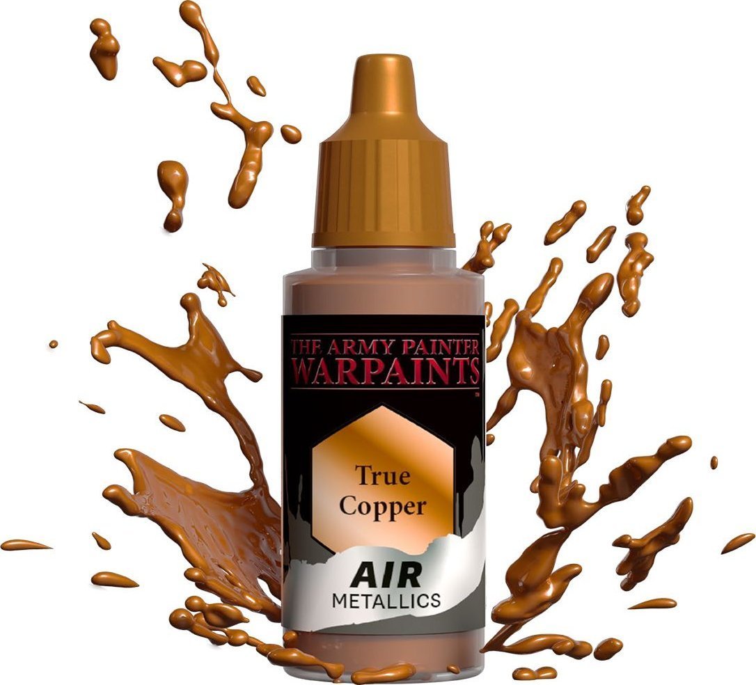 Vopsea Warpaints Air, The Army Painter, Pentru miniaturi, Metallic True Copper, 18 ml