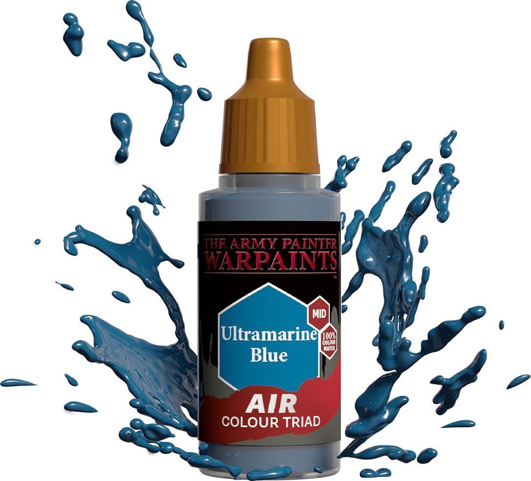 Vopsea Warpaints Air, The Army Painter, Pentru miniaturi, Ultramarine Blue, 18 ml