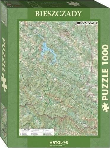 Artglob Puzzle 1000 - Hartă turistică Bieszczady
