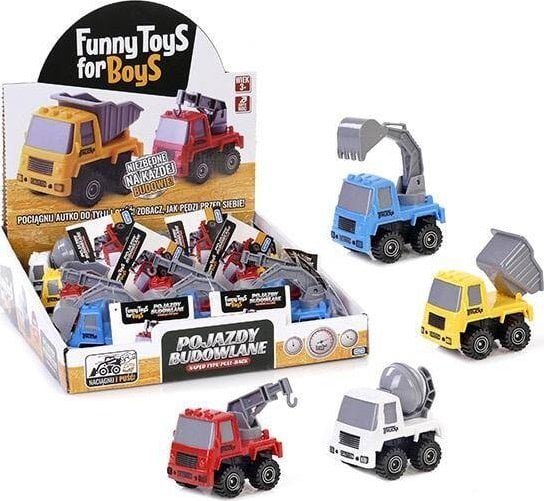 Articol Vehicule de constructii ToysForBoys 12/disp ARTYK 125409 mix pret pentru 1 buc