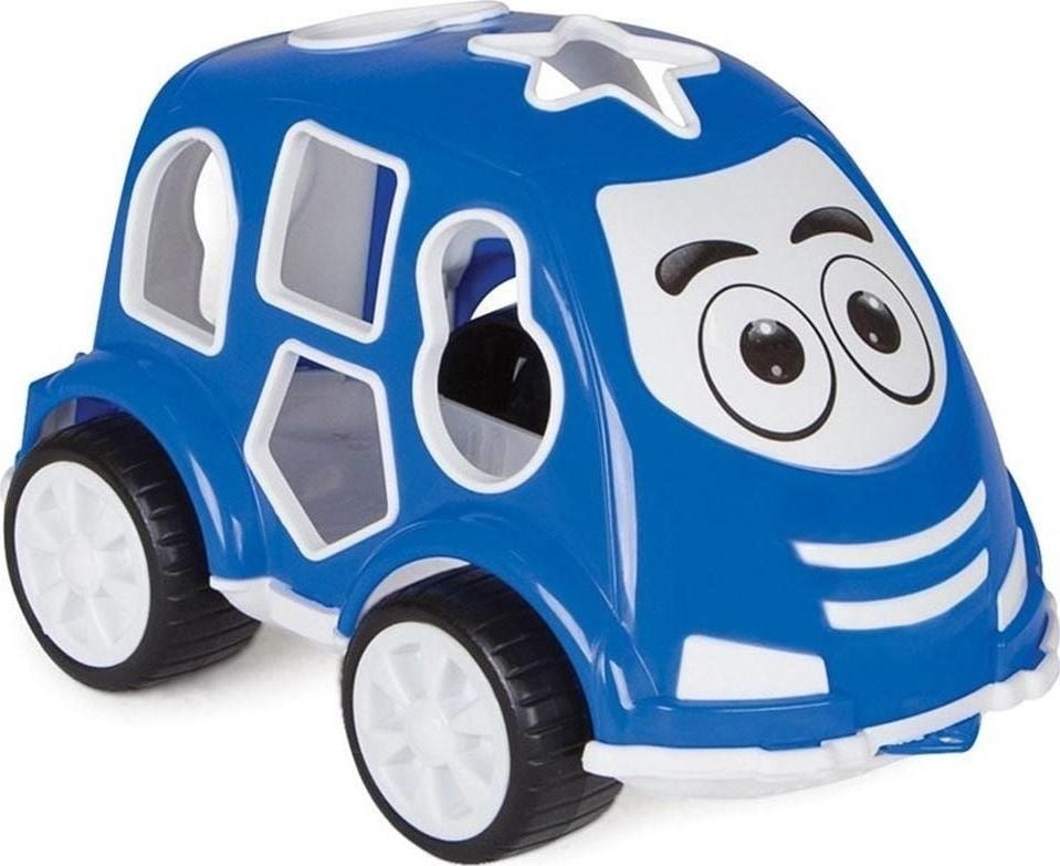 Masinuta cu forme de sortat Smart Shape Sorter Car Blue